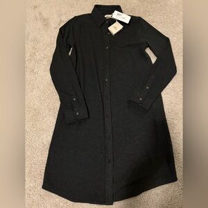 Faherty Women’s Button Down Dress. Heathered Black size XSmall. Never worn